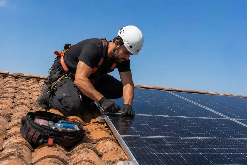 Maintenance et monitoring de panneaux solaires à Crédin