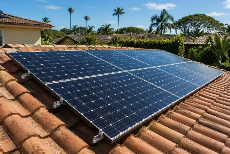 Installation de panneaux solaires à Crédin